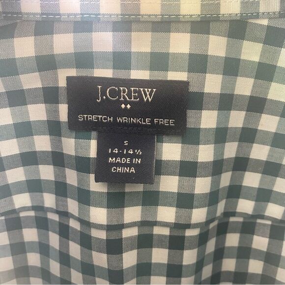 J. Crew Gingham Button Down Shirt Sz S - Picture 7 of 8